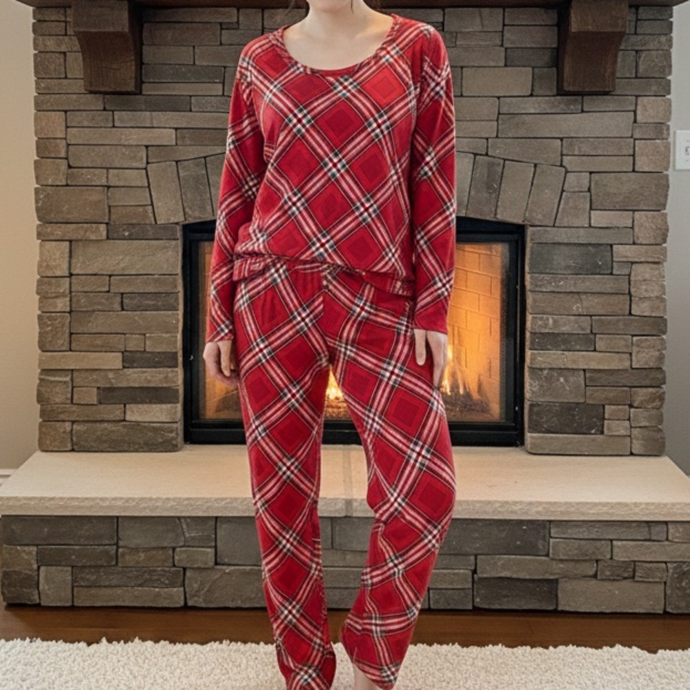 Cleo Plaid PJ Set